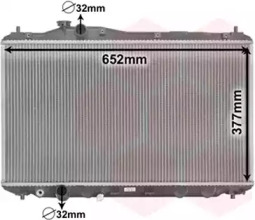VAN WEZEL 25002701 -  Радиатор, охлаждение двигателя